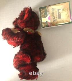 RARE Red Tip Mohair MERRYTHOUGHT England Teddy Bear Number 11 Sunberst NEW MIB