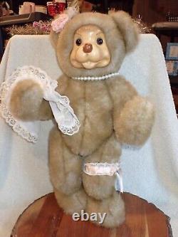 RARE Robert Raikes Abigail Mohair Teddy Bear 18 VERY NICE Signed