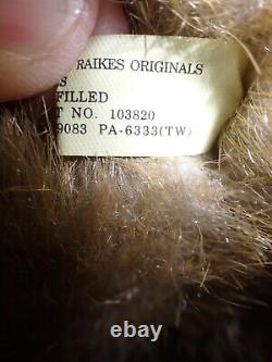 RARE Robert Raikes Abigail Mohair Teddy Bear 18 VERY NICE Signed