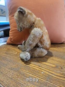 Rare 1920's Orange Rust Mohair Teddy Bear 12