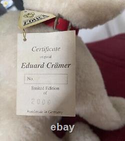 Rare Eduard Cramer Collector's Model Vintage 1920s Tilted Head Mohair Teddy Bear