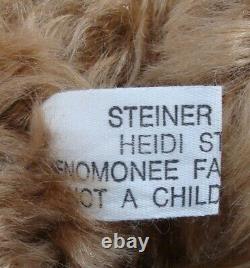 Rare Heidi Steiner Melvin Mohair Growler Ooak Teddy Bear When Pigs Fly Coa Tag