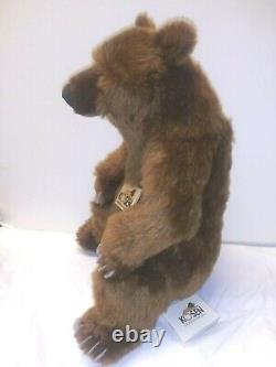 Rare Mohair Teddy Bear Germany By Kosen 13'h X 10w, Tags Euc