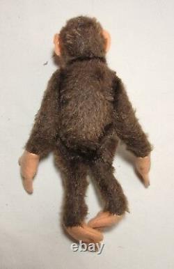 Rare vintage mini handmade Steiff Jocko the monkey jointed mohair teddy bear