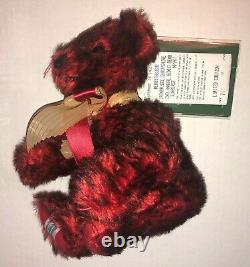 Red Tip Mohair Teddy Bear Number 11 of LE Sunberst MERRYTHOUGHT England NEW MIB