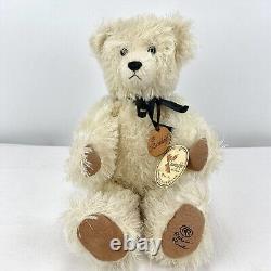 Robin Rive of New Zealand RANDOLF 15 Jointed White Mohair Teddy Bear with Tag
