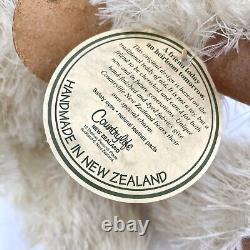 Robin Rive of New Zealand RANDOLF 15 Jointed White Mohair Teddy Bear with Tag