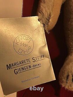 SIGNED Steiff 0150/32 Mohair Teddy Bear 1982 Margaret Steiff 1902 Replica BOXED
