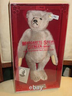 SIGNED Steiff Mohair Teddy Bear 1982 Margaret Steiff 1902 Replica BOXED