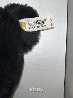 STEIFF 1907 BLACK TEDDY BEAR Replica Limited Edition withBox and COA
