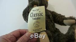 STEIFF 1920 CLASSIC BROWN MOHAIR 16 TEDDY BEAR #000850, c. 1993-2000 with TAGS