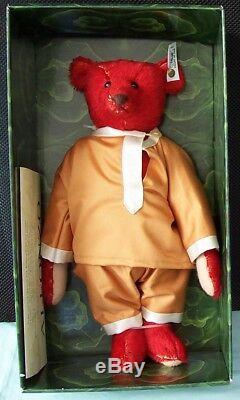 STEIFF ALFONZO Teddy Bear Replica 1908 Mohair Toy Germany. 842/5000 Boxed c1990