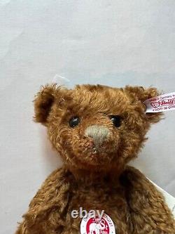 STEIFF CLASSIC TEDDY BEAR EAN 038938 BROWN MOHAIR 28 cm FULLY JOINTED