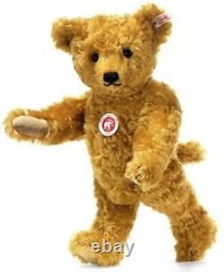 STEIFF EAN 038242 Classic Teddy Bear Golden Blond with Mechanical Head Mohair