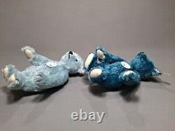 STEIFF Forever Friends Blue 23 Mohair Teddy Bears Limited Edition EAN 665059 MIB