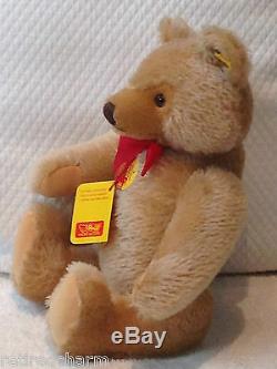 STEIFF ORIGINAL TEDDY BEAR 14 0201/36 IDs JOINTED HONEY VNTAGE 1968-90 MOHAIR