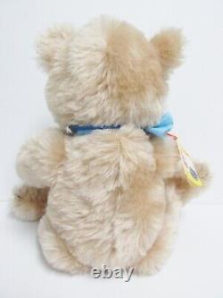 STEIFF PASSPORT TEDDY BEAR 15 Tall Mohair Bear 5 Way Jointed withButton in Ear