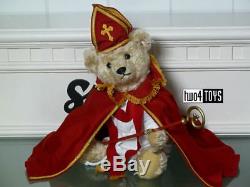 STEIFF SINTERKLAAS ST. NICHOLAS DUTCH MUSICAL TEDDY BEAR 10.6in. /27cm EAN 661068