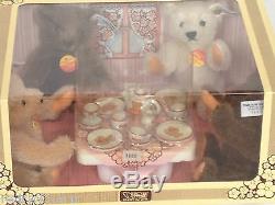 STEIFF TEDDY BEAR TEA PARTY SET NEW IN BOX 0204/16 Lt Ed ABSOLUTE MINT! 1982