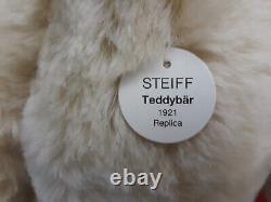 STEIFF Teddy Bear White Replica 1921 16 inch white mohair Limited Edition 1996