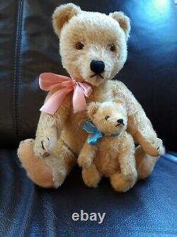 STEIFF Teddy Original, 2 Bären aus den 60er Jahren 35 und 15 cm, sehr schön