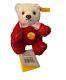 STEIFF Vintage RED 030628 4.5 Jointed Teddy Bear Mohair Made in Germany NEW