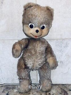 Schuco Parlo Jungbar Young Teddy Bear 1960s Mohair Stuffed Animal Doll Antique