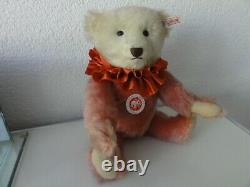 Steiff 037542 Teddybär Dolly 30 cm Mohair altrosa & weiss, m. Zertifikat in OVP