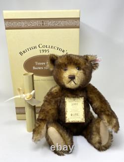 Steiff 1995 British Collector Teddy Bear 654404 Tipped Mohair 14 inches (36cm)