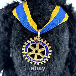 Steiff 661440 Rotary Club International Teddy Bear 2004 / 2005 Limited Mohair