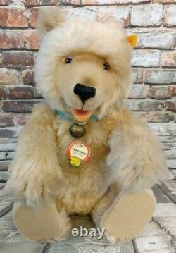 Steiff Bear Teddy Baby Collection 1930 Replica Mohair Collar Jointed Squeaker