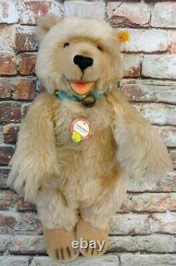 Steiff Bear Teddy Baby Collection 1930 Replica Mohair Collar Jointed Squeaker
