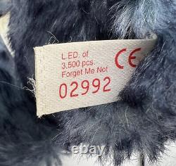 Steiff Blue Mohair Teddy Bear 66601 Forget Me Not 02992 Jointed