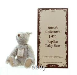 Steiff British Collectors 1911 Replica Teddy Bear 1992 16 In Box