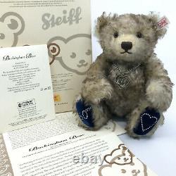 Steiff Buckingham Teddy Bear Diamond Royal 60th Anniv Mohair 2007 LE Cert Box