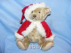 Steiff Christmas Teddy Bear Limited Edition 006326 Brand New Mohair Santa