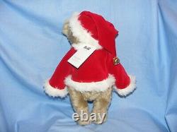 Steiff Christmas Teddy Bear Limited Edition 006326 Brand New Mohair Santa