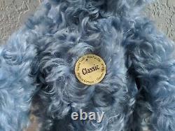 Steiff Classic Teddy Bear Light Blue Mohair 005077 With Growler 15 1/2