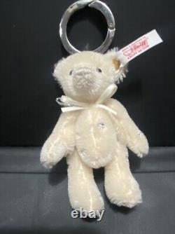 Steiff Crystal Teddy Bear Bag Pendant (White mohair) Ltd Edition EAN036316