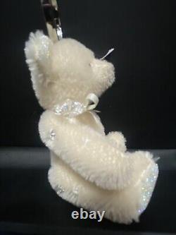 Steiff Crystal Teddy Bear Bag Pendant (White mohair) Ltd Edition EAN036316