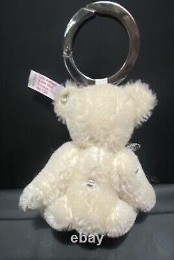 Steiff Crystal Teddy Bear Bag Pendant (White mohair) Ltd Edition EAN036316