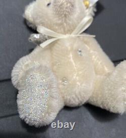 Steiff Crystal Teddy Bear Bag Pendant (White mohair) Ltd Edition EAN036316