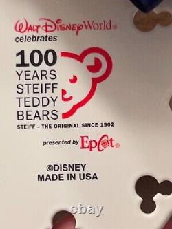 Steiff Disney Epcot 100th Anniversary RICHARD Teddy Bear Signed Roosevelt 680151