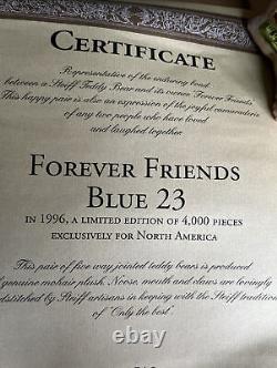 Steiff Forever Friends Blue 23 Teddy Bear 9 Set 1996 NIB