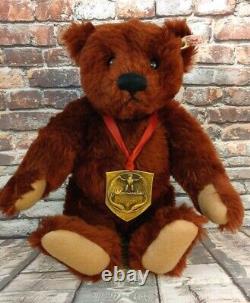 Steiff German Brown Mohair 1398 Of 3500 Louis Teddy Bear Collection 1994 Growler