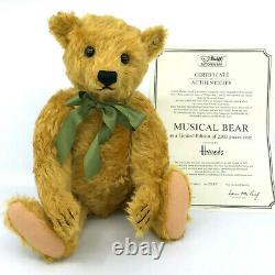 Steiff Harrods Musical Teddy Bear 42cm 16.5in Mohair Plush 1991 Limited Ed 2000