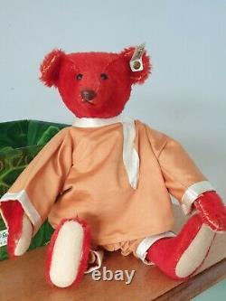 Steiff Large Alfonzo, 1908 Limited Edition Red Mohair Teddy Bear 406195, Boxed