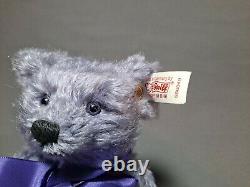 Steiff MINI LAVENDER BLUE Teddy Bear EAN 666049 MOHAIR 6.29 inches (16cm)