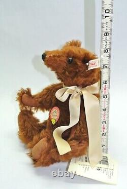 Steiff MR. CHOCOLATE Mohair Teddy Bear 1997 Ltd. Ed. Out of 2000 with TAG