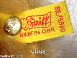 Steiff ORIGINAL 1909 TEDDYBEAR REPLICA 0165/38 15 GOLD 1983-88 IDs Jointed